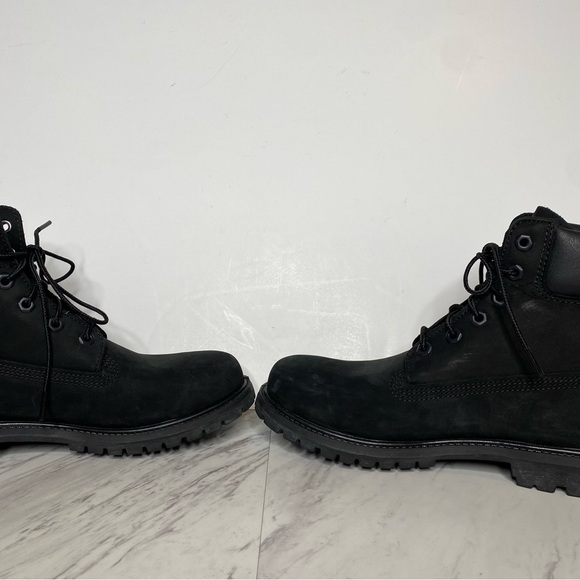 Timberland Black Nubuck Lace Up Boot 9M - Picture 6 of 14